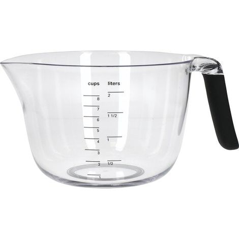 KitchenAid Mess- und Rührschüssel mit Griff spülmaschinenfest 8 Tassen (2L) - Schwarz (1/3)