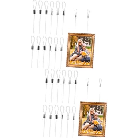 Lot de 24 fils invisibles pour suspendre des tableaux et autres (1/5)