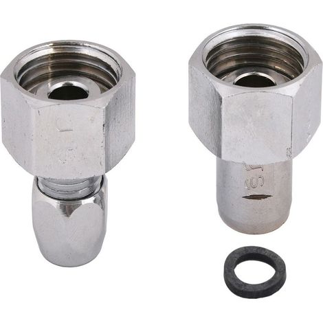 JS WASCHTISCHZAEHLER-VERSCHRAUB. EING.3/4"x3/8", AUSG.3/4"x10MM, CR