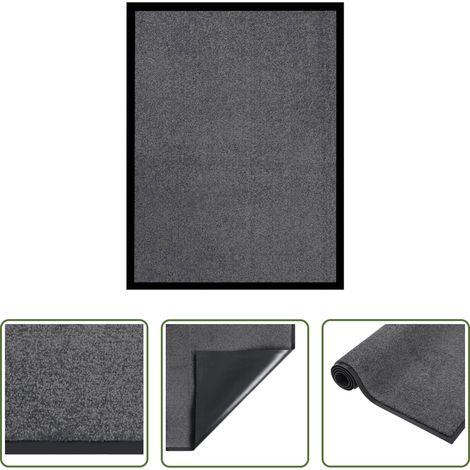Tapis d'entrée - Paillasson Anthracite 40x60 cm (1/5)