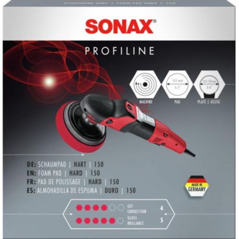 Pad de polissage - Carrosserie - Dur - 150mm diamètre - SONAX