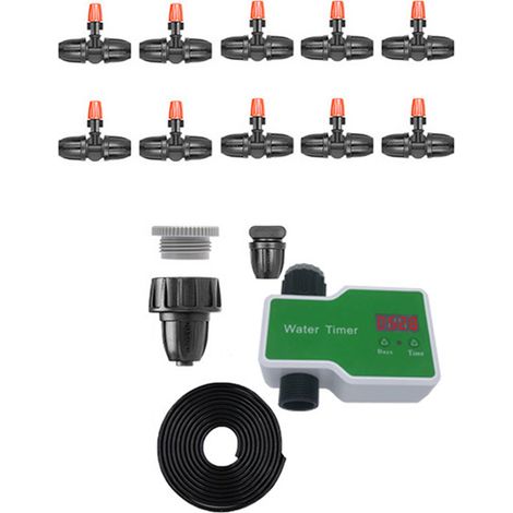 Gartenbewässerungsprogrammiergerät mit LCD-Bildschirm, automatischer Wassersparfunktion und digitaler Pflanzenzeitschaltuhr (1/5)