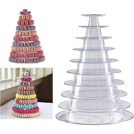 Présentoir à cupcakes, présentoir à macarons, présentoir à gâteaux, présentoir pour fêtes, mariages et maison (1/4)