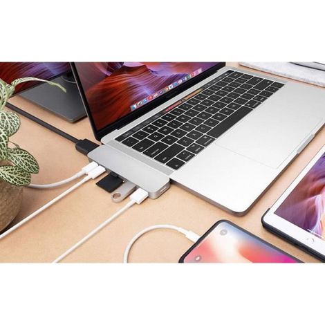 Hub USB C 7 en 2 - HDMI - USB-C PD - Thunderbolt 3 (1/4)