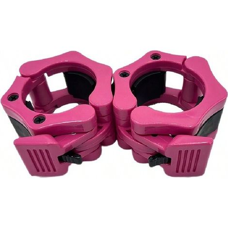2pcs Pinces de barre de sport durables en ABS, verrou à enclenchement sécurisé pour l'haltérophilie et l'entraînement de force, taille 2 pouces, équipement de salle de sport (1/4)