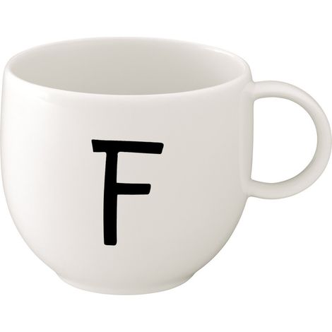 Villeroy & Boch Tasse mit F-Buchstaben