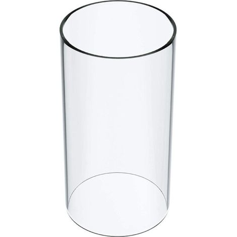 Grande lanterne en verre pour guirlandes lumineuses, ouverte aux deux extrémités, 12,7 cm de large x 25,4 cm de haut, transparente. (1/5)