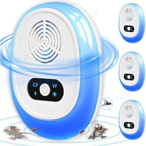 Stärkster Ultraschall-Schädlingsvertreiber, 6 Stück Mäuseschutz-Ultraschallgerät zum Einstecken – Wirksam gegen Mäuse, Ratten, Spinnen, Mücken, Fliegen, sicheres und effektives Mit (1/5)