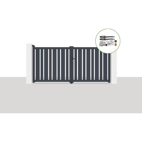 Pack portail battant électrique 300x140cm VEYMONT + Motorisation TANKER B700 (1/5)