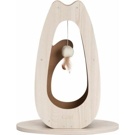 Cat-it Catit Pixi Kratzbaum aus elegantem Natur-Eichenholz