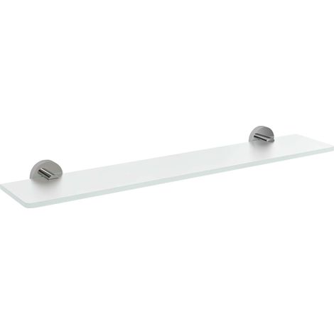 Sapho X-Round - Ablage, Länge 50 cm, Milchglas/Chrom XR009-04 (1/2)
