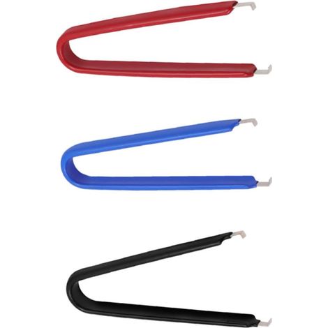3 Pièces Pince de Préhension de Composants Électroniques en U Bleu, Poignée Pvc Antidérapante, Extraction Rapide, Usage Solide, sans Bavure Couleur Aléatoire (1/5)