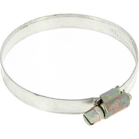 Collier acier crémaillère emboutie bande pleine 9mm Ø50 à 70, les 10