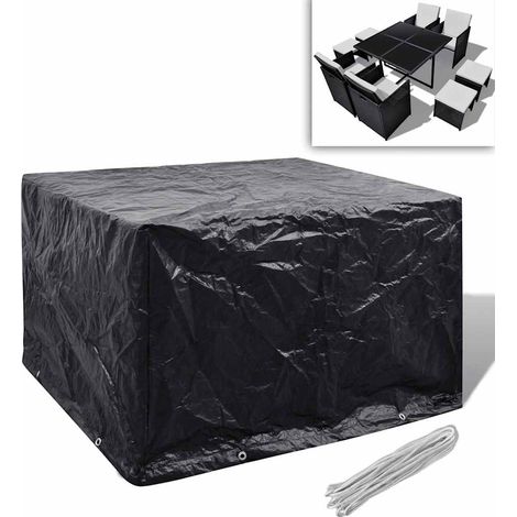 vidaXL Cubierta para muebles de jardín 8 ojales 113x113x73 cm (1/5)