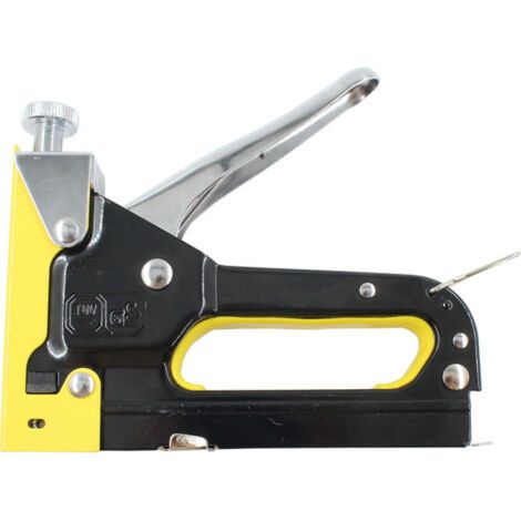 Agrafeuse 3 en 1 très résistante avec 3000 agrafes et arrache-agrafes, Acier Agrafeuses et Cloueuses Manuelle pour Murale, Bois, Tapissier, Bricolage, Tissu, Fauteuil, Décoration, Menuiserie