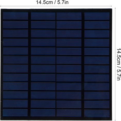 Panneau Solaire 3W 12V Polycristallin DIY Module de Charge Batterie Project Scientifique Petit Maison (1/5)