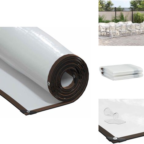 Bâche transparente avec œillets 3x6 m polyéthylène - Bâche Transparente - Bâches Transparentes - Bâche Claire - Bâche Transparente Robuste (1/5)