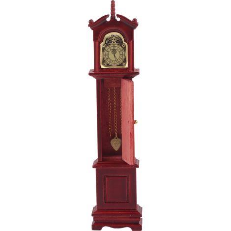 Horloge de sol vintage, accessoire de mobilier de salon pour maison de poupée miniature à l'échelle 1:12 (1/5)