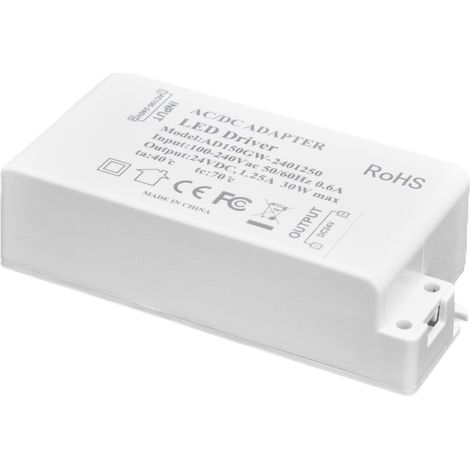 30W DC 24V 1,25A LED-Treiber Konstantspannung Professioneller LED-Lichttransformator AC 100–240V (1/5)