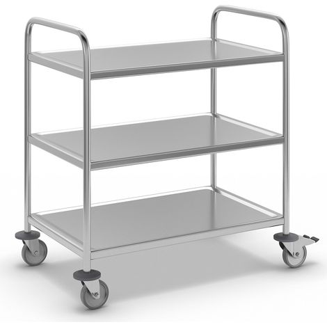 Kongamek, Chariot de service en inox, L x l x h 710 x 400 x 805 (1/5)