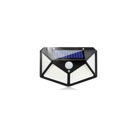 Solarbetriebene Außenleuchte mit Bewegungsmelder, LED-Flutlicht, Außenwandleuchte, IP65 wasserdichter Solarstrahler, 3 Modi, Beleuchtung für Garten, Garage, Carport, Terrasse, Haus (1/5)