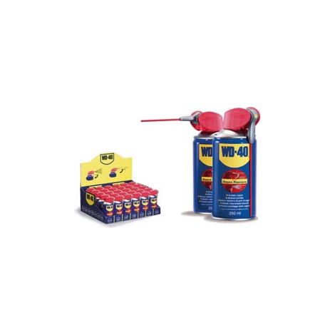 WD-40 LUBRIFICANTE SPRAY MULTIUSO 5 FUNZIONI ML.250+40 GRATIS- - ml.250+40 spray c/erogatore a doppia posizione - 30 pezzi WD40