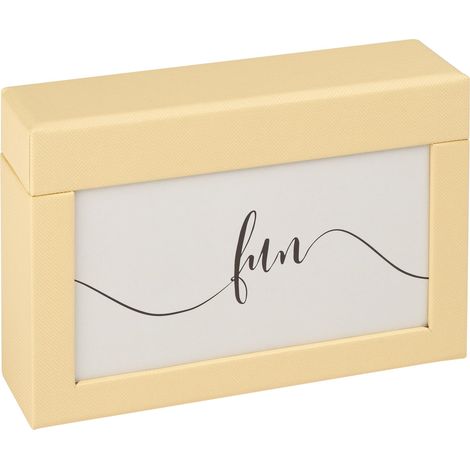 Boîte de Rangement pour 100 Photos 10x15 cm, Boîte Photo, crème, FB-116-H (1/5)