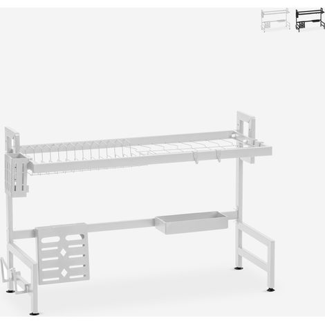 Abtropfgestell für die Spüle 105x27x56cm Nalan Plus - Weiß