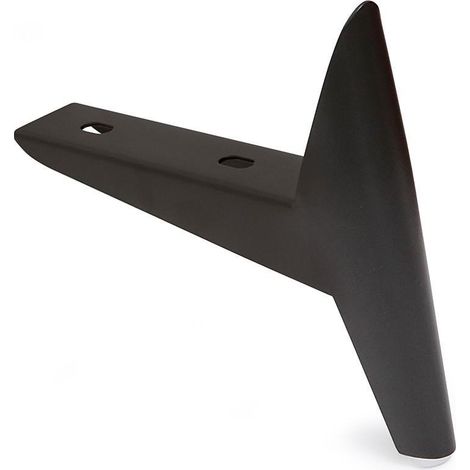 Q&Q pata metálica shot h140-h240 acabado negro , La pata metálica Shot es ideal para sofás y muebles, fabricada en metal duradero con una altura ajustable en