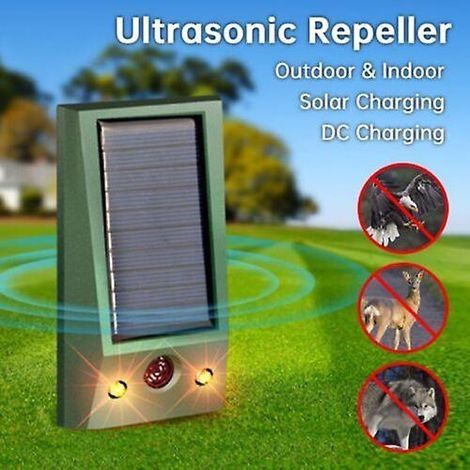 Ultrasons Solaire Chat Chien Répulsif Renard Pest Effaroucheur Dissuasif Répulsif Jardin (1/5)