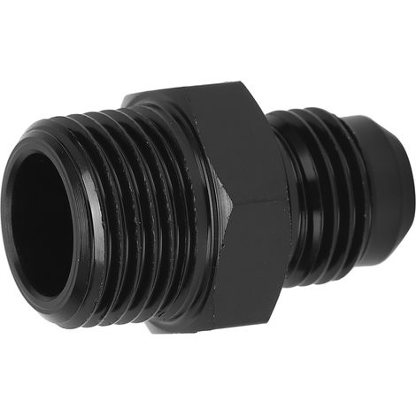 Raccord droit pour conduite de carburant 6AN vers 3/8NPT, adaptateur en aluminium 6061-T6, noir, accessoires automobiles (1/5)