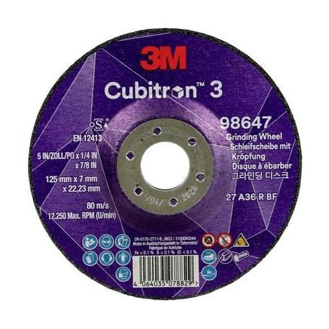 Disco da molare Cubitron 3 125 mm grana ceramica
