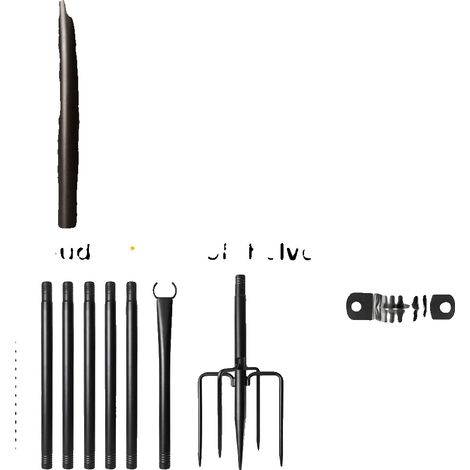 Poteaux de lumière, hauteur réglable, construction en métal durable, 8PCS (1/2)