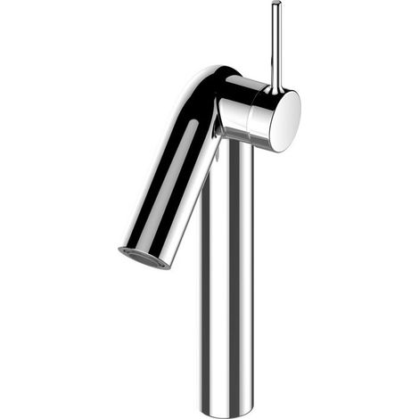 Mezclador monomando de lavabo PLAN S 150 sin vaciador automático, acabado aluminio KEUCO