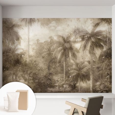 Papier peint avec colle pour décoration moderne de salon chambre à coucher cuisine et bureau Facile Paysage exotique 152x104 cm (1/5)