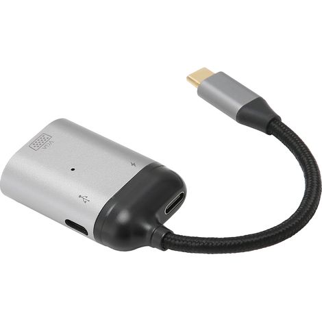 Adaptateur JORINDO JD0782 USB-C vers VGA 1080p 60 Hz PD mâle vers femelle pour ordinateur portable et projecteur (1/5)