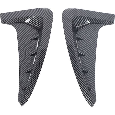 Couvercle de ventilation latéral avant de voiture, 2 pièces, garniture d'aile décorative pour X5 F15 M Sport 2014 à 2018, Style Fiber de carbone. (1/5)