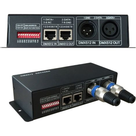 Industrial-grade constant voltage DMX512 decoder, 4-channel decoder, RGBW decoder, LED stage lighting
