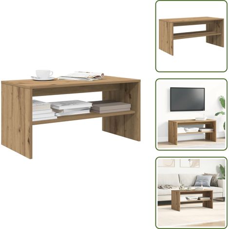 Estantería - vidaXL Mueble de TV madera de ingeniería roble artesanal 80x40x40 cm - Mueble multifuncional