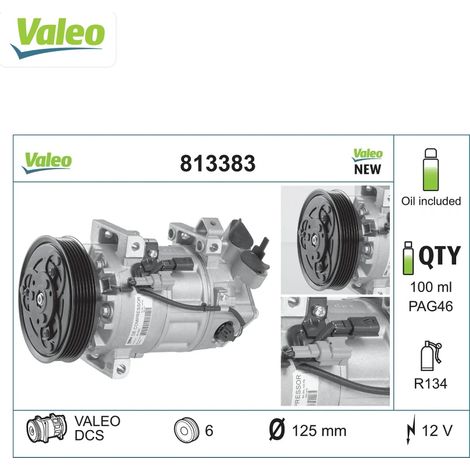 Compresseur, climatisation Valeo 813383 RENAULT 926000838R 926002352R 926004990R