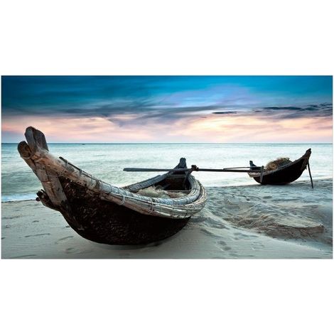 Lupia Quadro Moderno, Vetro Acrilico Plexy, Facile da appendere, da parete, stampa con Colori intensi, prodotto in Italia, 100x150 cm CANOE (1/4)