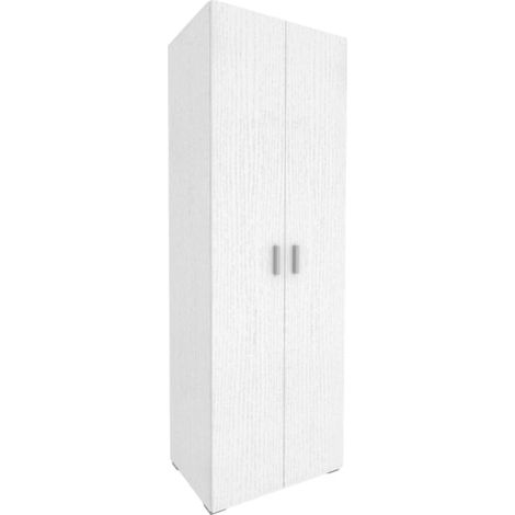 mobile multiuso 2 ante bianco fiammato 66x45,1x194,3 cm