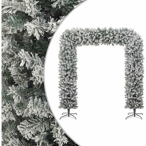 vidaXL Christmas Tree Arch with Flocked Snow 240 cm (1/5)