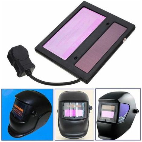 Lente per saldatura auto-oscurante ad energia solare, lente per saldatura, lente per casco per saldatura auto-oscurante ad energia solare, occhiali per casco per saldatura a pannello, maschera (1/5)