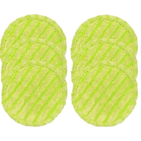 Paquete de 6 almohadillas de microfibra de repuesto de 160 mm para escoba eléctrica, XU, fregona, aspiradora, lavadora, aerosol (reutilizables) - KZQ (1/4)