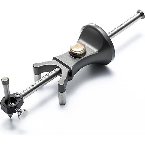 Menuisier Outil de traçage linéaire et arc double usage, règle à tracer parallèle multifonctionnelle pour travail du bois DIY