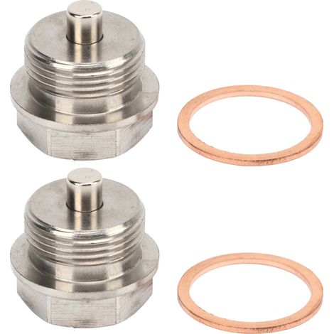 Bouchon de vidange magnétique M24x1,5mm 2 pièces, étanche, ajustement parfait pour X1 X3 X4 X5 Z4, référence 11137605018 (1/5)