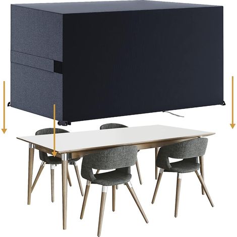 Housse imperméable en tissu Oxford 420D pour mobilier de jardin, protection anti-UV, 120 x 60 x 90 cm (1/4)