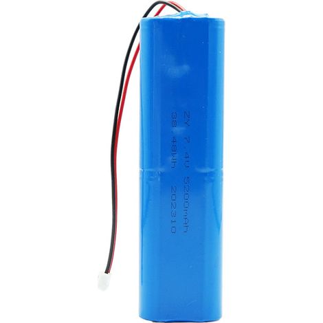 Customized 18650 lithium battery pack 7.4V 5200mAh for audio equipment, power tools, and medical devices. (1/5)