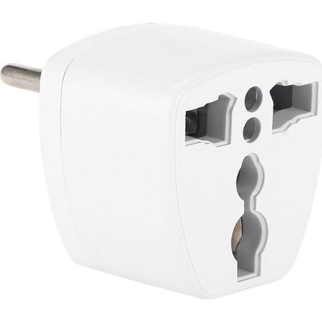 Adaptador convertidor de voltaje de 55-60 Hz, transformador elevador de 100 W — 100 V/110 V/120 V a 220 V/240 V — Adaptador de viaje (SJ00970) Especificaciones: Enchufe europeo de 4,8 mm (1/5)